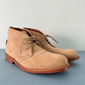 Gorilla USA Union Made Chukka Tan Suede Leather Dress Boots